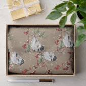 Papier Mousseline Rustique Kraft Casquette noir Bélier Bird Rouge Be (Cadeau)