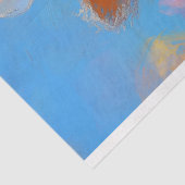 Papier Mousseline Rustique Orange Elégance Ostrich Printemps Floral (Détail)