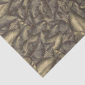 Papier Mousseline Rustique Tropical Feuille Botanique Élégant Vintag (Détail)