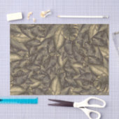 Papier Mousseline Rustique Tropical Feuille Botanique Élégant Vintag (Artisanat)