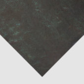 Papier Mousseline Rustique Western Bull Skull Turquoise Script Vinta (Détail)