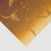 Papier Mousseline Rustique Western Metallic Gold Texture Crâne de va (Détail)