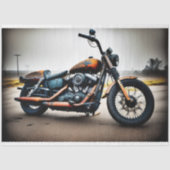 Papier Mousseline Rusty old bike v6 post-apocallyptic Tissue paper (Recto)