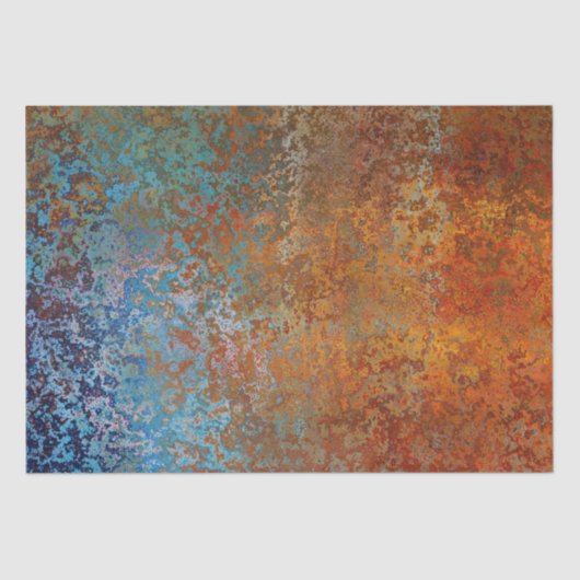 Papier Mousseline Rusty, Verdigris, Grunge Steampunk (Recto)