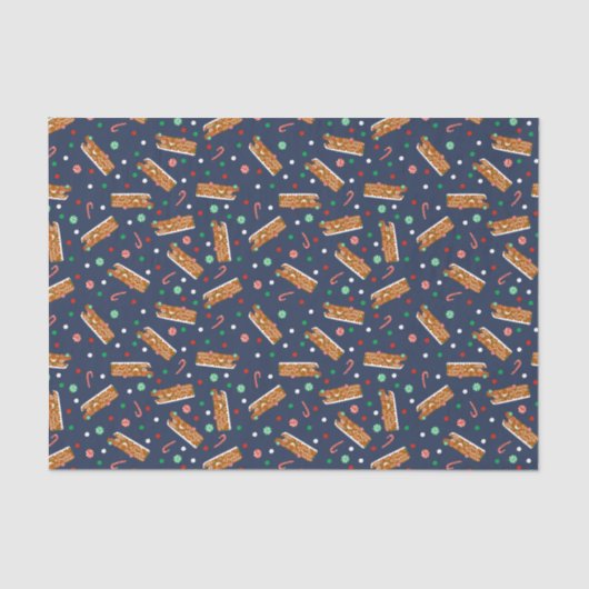 Papier Mousseline RV en pain d'épices Classe C Camper Noël (Recto)