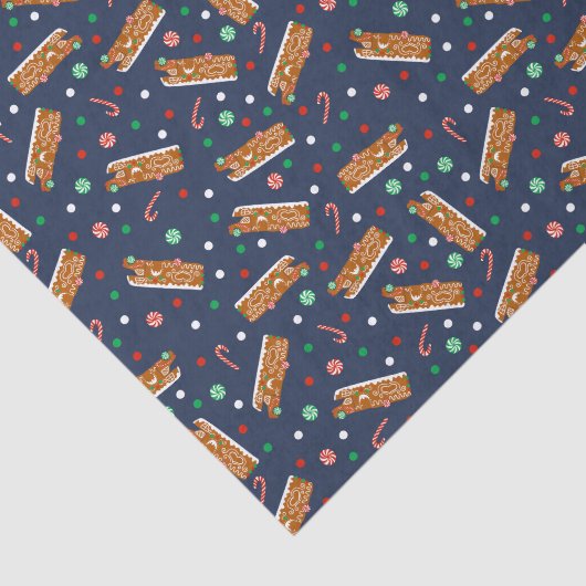 Papier Mousseline RV en pain d'épices Classe C Camper Noël (Détail)