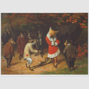 Papier Mousseline Sa Majesté reçoit (par William Holbrook Beard)