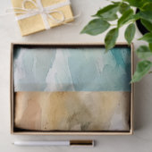 Papier Mousseline Sable de plage et mer tropicale (Cadeau)