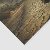 Papier Mousseline Sables désertiques et mer Mysologie Voyage Découpa (Détail)