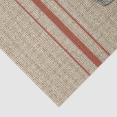 Papier Mousseline Sac à grain avec les rayures rouges (Détail)