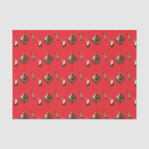 Papier Mousseline Sac cadeau de Noël aux colibris