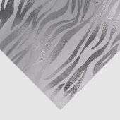 Papier Mousseline Sac-cadeau Poster de animal Silver Glam Zebra (Détail)