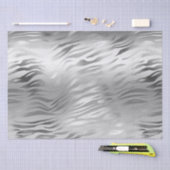 Papier Mousseline Sac-cadeau Poster de animal Silver Glam Zebra (Artisanat)