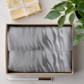 Papier Mousseline Sac-cadeau Poster de animal Silver Glam Zebra (Cadeau)