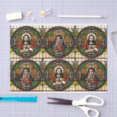 Papier Mousseline Sacré-Coeur/Immaculé Papier Tissu du Coeur (Artisanat)