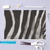 Papier Mousseline Safari Africain Peint Zebra Stripes (Artisanat)