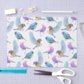 Papier Mousseline Safari d'aquarelle : Oiseaux (Customizeable BG) (Artisanat)