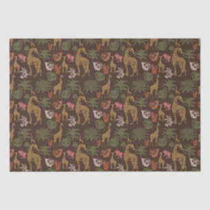 Papier Mousseline Safari Giraffe & Baby shower Floral