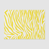 Papier Mousseline Safari Jaune d'or Zebra (Recto)