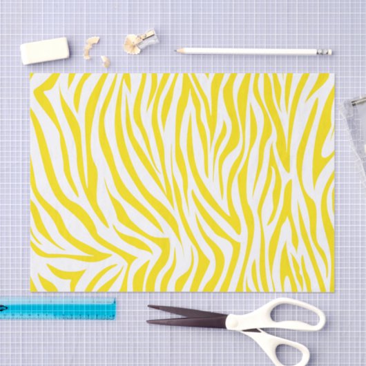 Papier Mousseline Safari Jaune d'or Zebra (Artisanat)