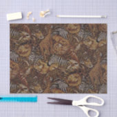 PAPIER MOUSSELINE SAFARI JUNGLE (Artisanat)