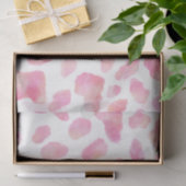 Papier Mousseline SAFARI ROSE - Papier Tissu imprimé léopard rose (Cadeau)