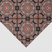 Papier Mousseline Safari Sunset Bohemian Star Fall Mandala Carrelé (Détail)