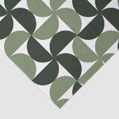 Papier Mousseline Sage Green Mid Century Motif moderne (Détail)