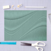 Papier Mousseline Sage Green Shimmering Contour (Artisanat)