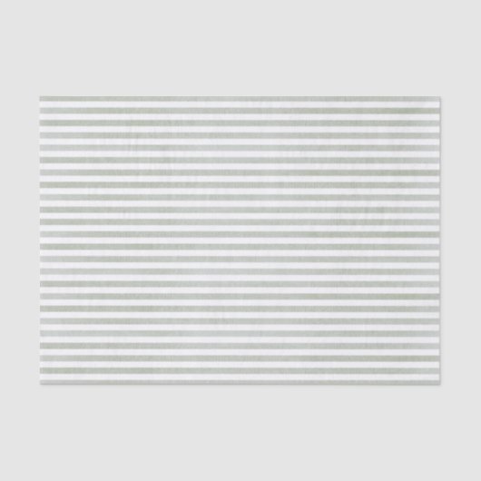 Papier Mousseline Sage Green Stripes (Recto)