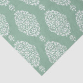 Papier Mousseline Sage Green Watercolor Pattern (Détail)