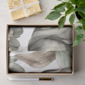 Papier Mousseline Sage Green Watercolor peony découpage floral (Cadeau)