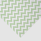Papier Mousseline Sage Green ZigZag / Motif Chevron (Détail)