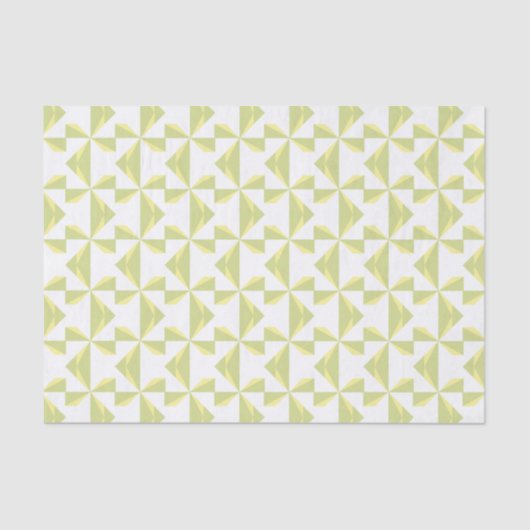 Papier Mousseline Sage Pinwheels (Recto)
