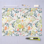 Papier Mousseline Sage Pomme cueillir | Fruits et fleurs (Artisanat)