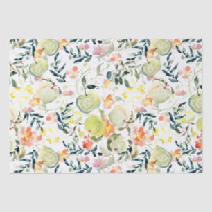 Papier Mousseline Sage Pomme cueillir   Fruits et fleurs