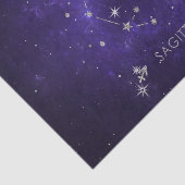 Papier Mousseline Sagittaire pourpre zodiaque | Horoscope astrologiq (Détail)
