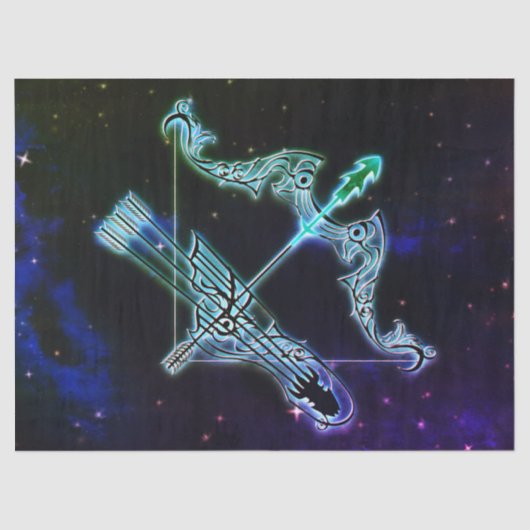 Papier Mousseline sagittarius le papier de tissu zodiaque archer (Recto)