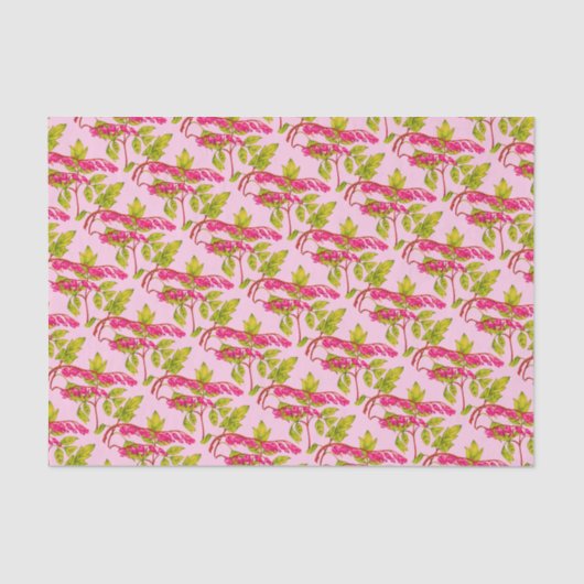 Papier Mousseline saigner les coeurs fleurs imprimer (Recto)