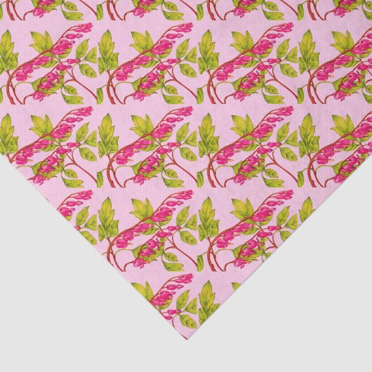 Papier Mousseline saigner les coeurs fleurs imprimer (Détail)