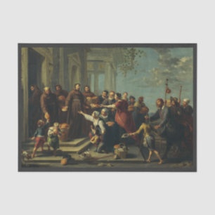 Papier Mousseline Saint Antoine de Padoue par Willem van Herp
