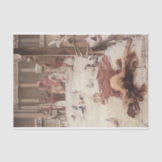 Papier Mousseline Saint Eulalia, par John William Waterhouse - 1885 (Recto)