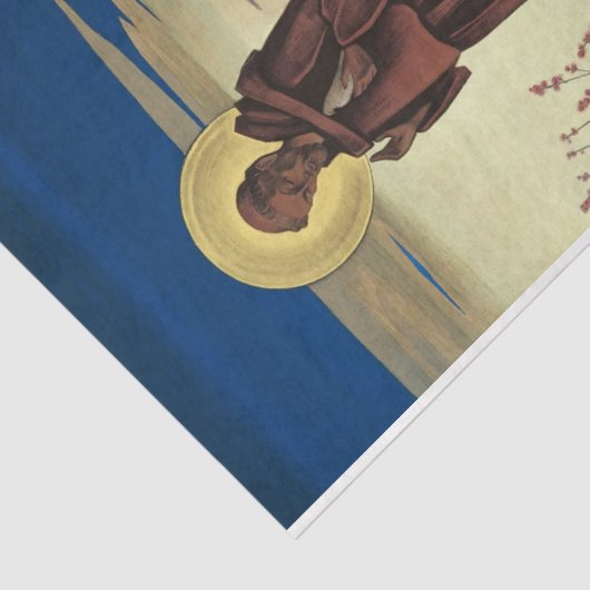 Papier Mousseline Saint François d'Assise (Saint chrétien) (Détail)