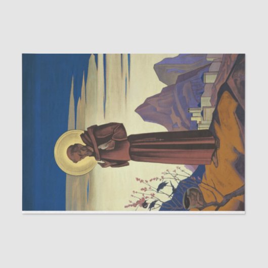 Papier Mousseline Saint François d'Assise (Saint chrétien) (Recto)