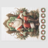 Papier Mousseline Saint-Nic Holiday Decoupage Paper (Recto)