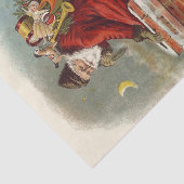 Papier Mousseline Saint Nicolas victorien de Noël sur le toit (Détail)