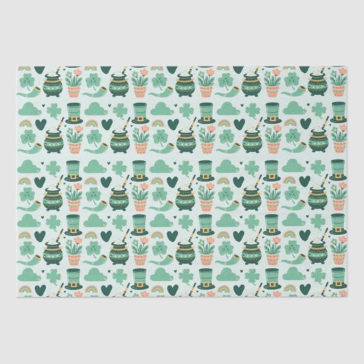 Papier Mousseline Saint Patrick's day (Recto)