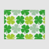 Papier Mousseline Saint Patrick's Day Shamrock chanceux (Recto)