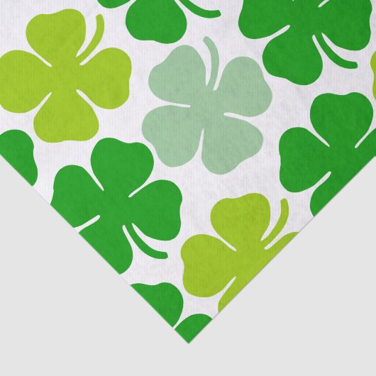 Papier Mousseline Saint Patrick's Day Shamrock chanceux (Détail)