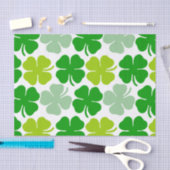 Papier Mousseline Saint Patrick's Day Shamrock chanceux (Artisanat)